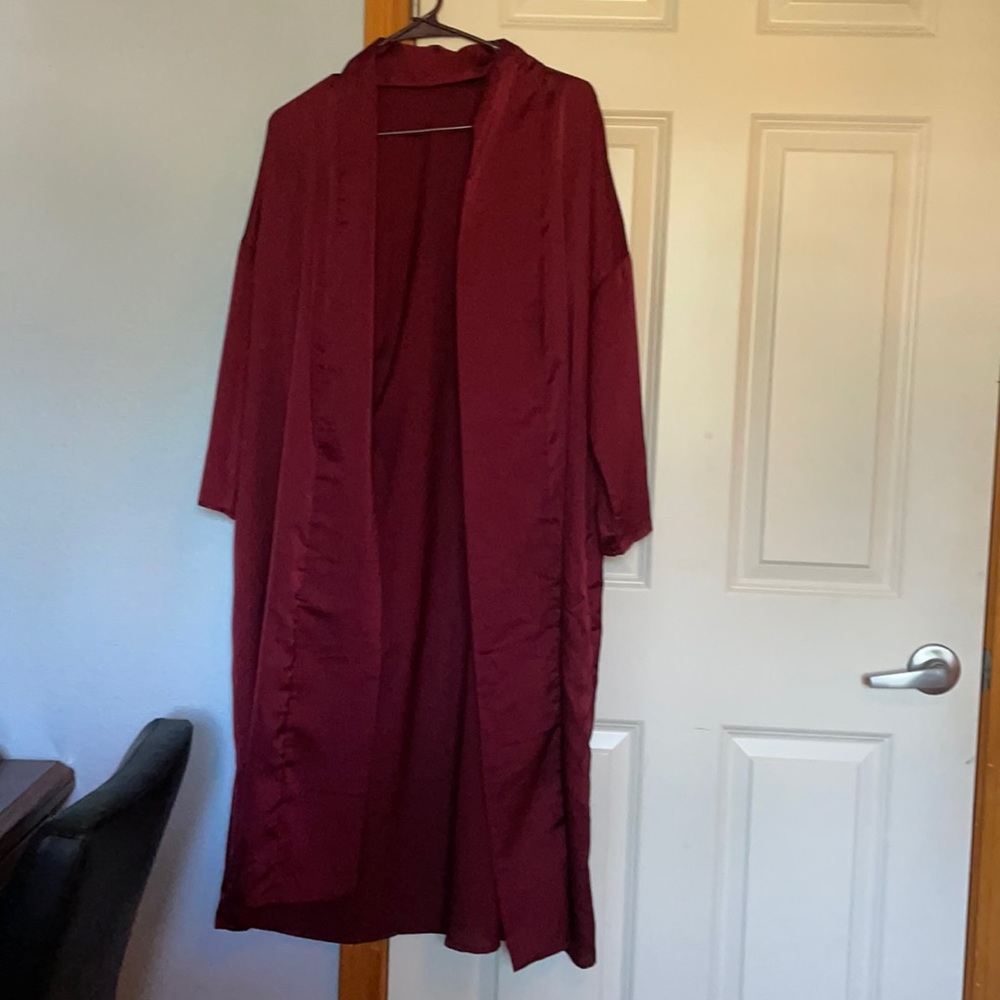 SHEIN, Size Small, Red satin robe